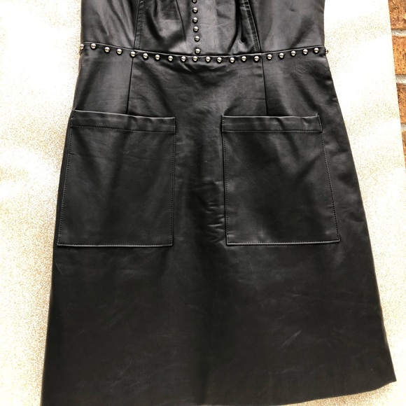 Faux leather studded dress - Picture 3 of 5
